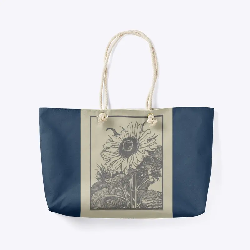 flower tote bag